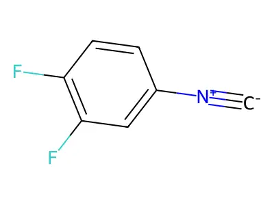 1,2-Difluoro-4-isocyanobenzene structure