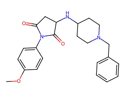 3-[(1-Benzylpiperidin-4-yl)amino]-1-(4-methoxyphenyl)pyrrolidine-2,5-dione structure