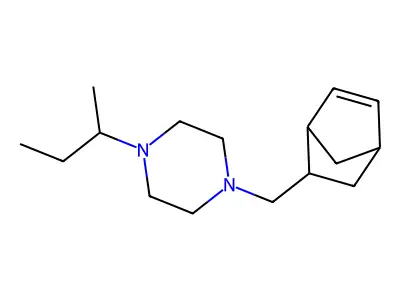 1-(5-Bicyclo[2.2.1]hept-2-enylmethyl)-4-butan-2-ylpiperazine structure