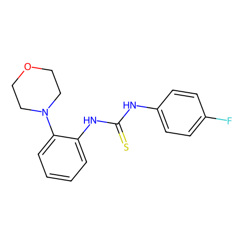 1-(4-Fluorophenyl)-3-[2-(morpholin-4-yl)phenyl]thiourea structure