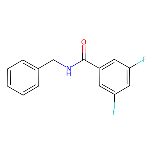 N-benzyl-3,5-difluorobenzamide structure