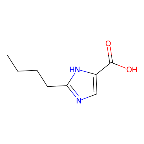 2-Butyl-5-imidazolecarboxylic acid structure