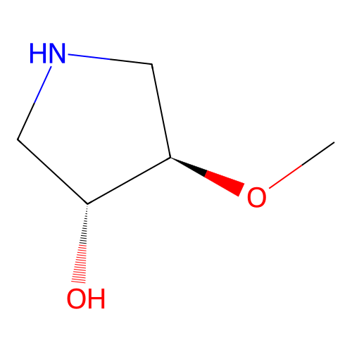 rac-(3R,4R)-4-methoxypyrrolidin-3-ol structure
