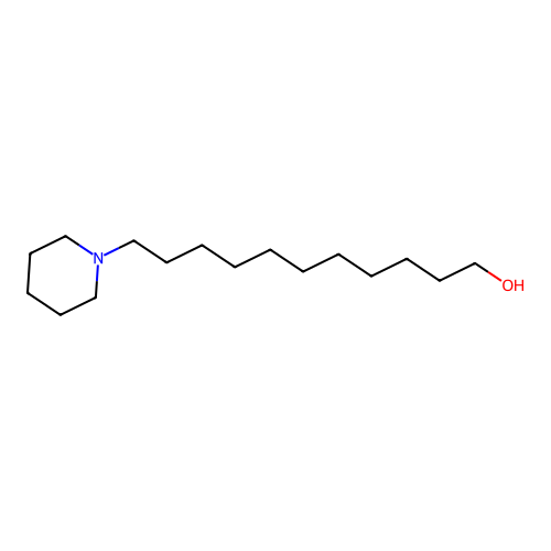 11-(Piperidin-1-yl)undecan-1-ol structure