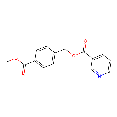 4-(Methoxycarbonyl)benzyl pyridine-3-carboxylate structure