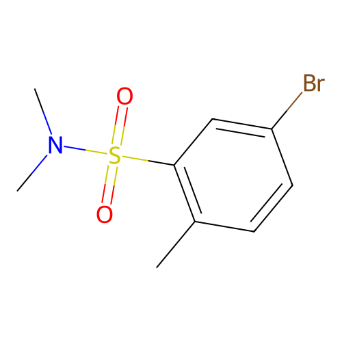 5-bromo-N,N,2-trimethylbenzenesulfonamide structure