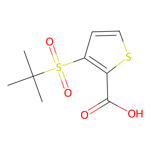 3-(2-Methyl-propane-2-sulfonyl)-thiophene-2-carboxylic acid structure