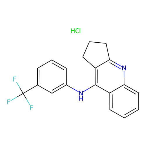 1,2,3-trihydrocyclopenta[2,1-b]quinolin-9-yl[3-(trifluoromethyl)phenyl]amine, chloride structure