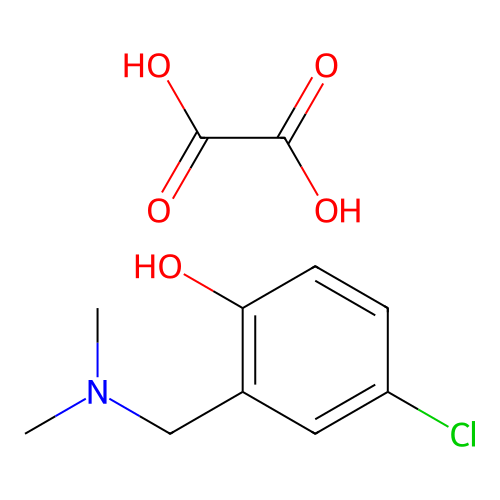 4-Chloro-2-((dimethylamino)methyl)phenol oxalate structure