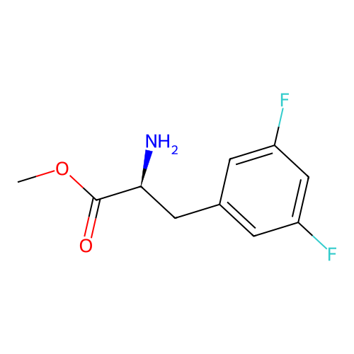Methyl (2S)-2-amino-3-(3,5-difluorophenyl)propanoate structure