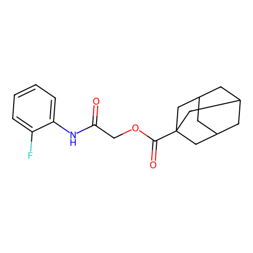 2-(2-Fluoroanilino)-2-oxoethyl 1-adamantanecarboxylate structure