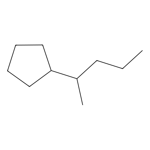 (1-Methylbutyl)cyclopentane structure
