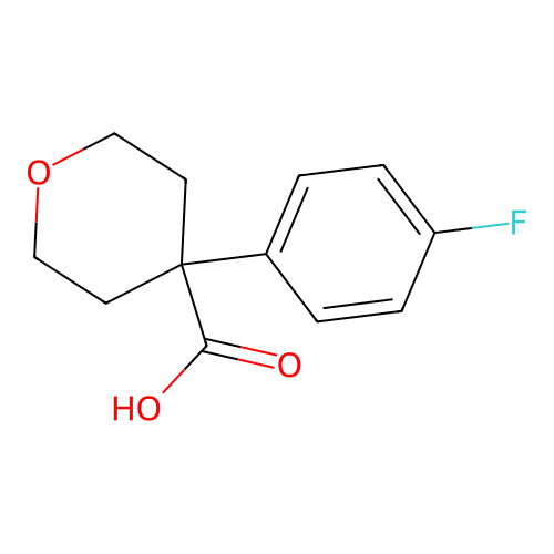 4-(4-Fluorophenyl)oxane-4-carboxylic acid structure