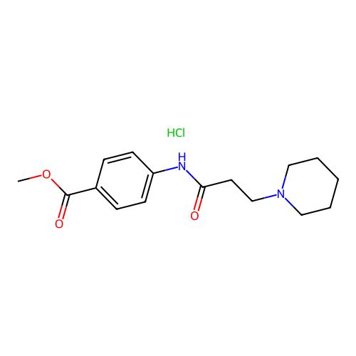 4-(3-Piperidin-1-yl-propionylamino)-benzoic acid methyl ester structure