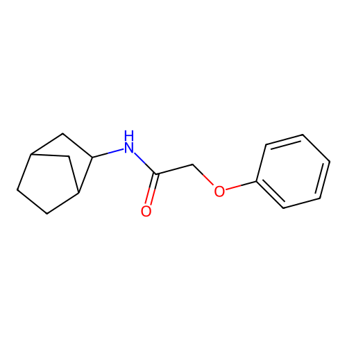 N-bicyclo[2.2.1]hept-2-yl-2-phenoxyacetamide structure