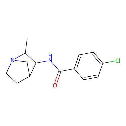 4-Chloro-N-(2-methyl-1-azabicyclo[2.2.1]hept-3-yl)benzamide structure