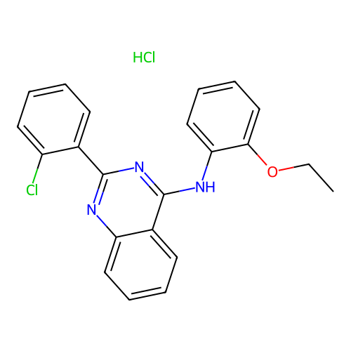 2-(2-chlorophenyl)-N-(2-ethoxyphenyl)quinazolin-4-amine Hydrochloride structure