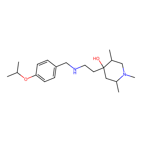 4-(2-((4-Isopropoxybenzyl)amino)ethyl)-1,2,5-trimethylpiperidin-4-ol structure