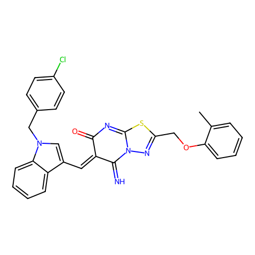 C29H22ClN5O2S structure