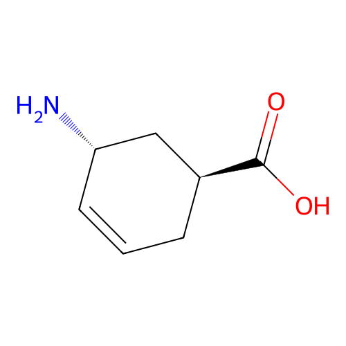 rac-(1R,5S)-5-aminocyclohex-3-ene-1-carboxylic acid structure