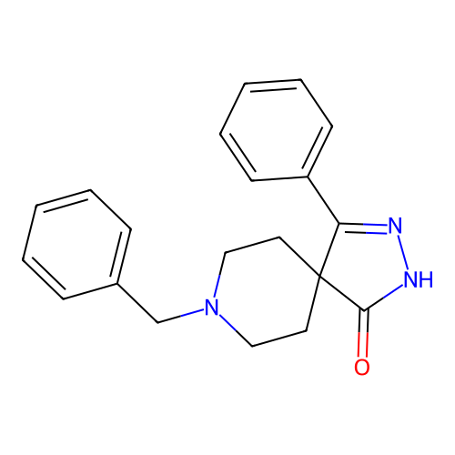 8-Benzyl-1-phenyl-2,3,8-triazaspiro[4.5]dec-1-en-4-one structure
