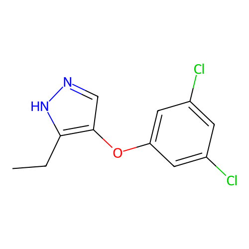 4-(3,5-Dichlorophenoxy)-3-ethyl-1h-pyrazole structure