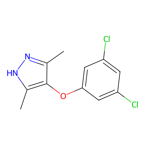4-(3,5-dichlorophenoxy)-3,5-dimethyl-1H-pyrazole structure