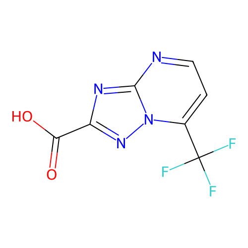 7-(Trifluoromethyl)[1,2,4]triazolo[1,5-a]pyrimidine-2-carboxylic acid structure