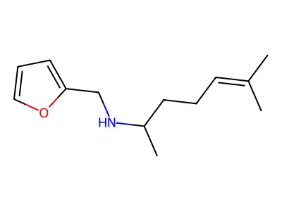 (1,5-Dimethyl-hex-4-enyl)-furan-2-ylmethyl-amine structure