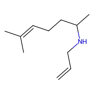 6-Methyl-N-(prop-2-en-1-yl)hept-5-en-2-amine structure