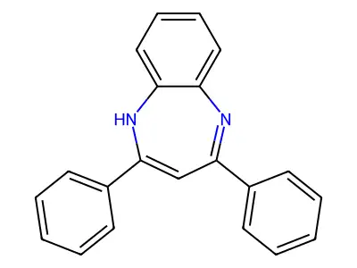 2,4-Diphenyl-1H-1,5-benzodiazepine structure