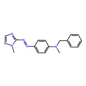 N-benzyl-N-methyl-4-[(2-methyl-1,2,4-triazol-3-yl)diazenyl]aniline structure