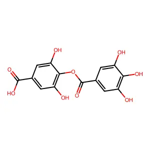 3,5-Dihydroxy-4-[(3,4,5-trihydroxybenzoyl)oxy]benzoic acid structure