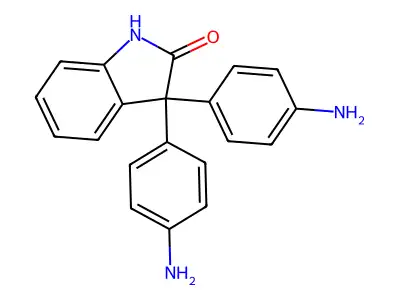 3,3-bis(4-aminophenyl)-1H-indol-2-one structure