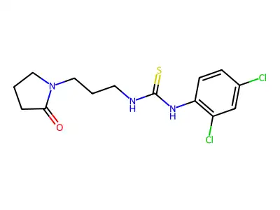 1-(2,4-Dichlorophenyl)-3-[3-(2-oxopyrrolidin-1-yl)propyl]thiourea structure
