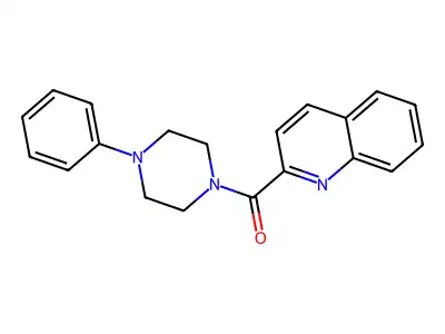 (4-Phenylpiperazin-1-yl)-quinolin-2-ylmethanone structure