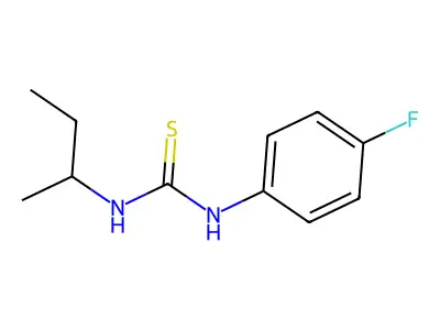 1-Butan-2-yl-3-(4-fluorophenyl)thiourea structure