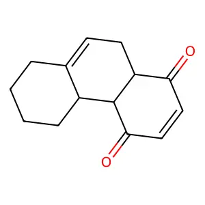 4a,4b,5,6,7,8,10,10a-Octahydrophenanthrene-1,4-dione structure
