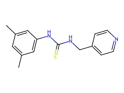 1-(3,5-Dimethylphenyl)-3-(pyridin-4-ylmethyl)thiourea structure