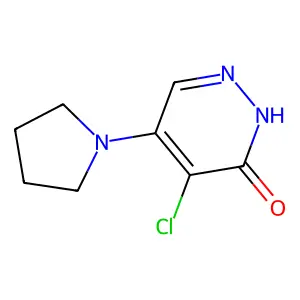 4-chloro-5-(1-pyrrolidinyl)-3(2H)-pyridazinone structure