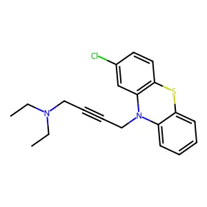 4-(2-chlorophenothiazin-10-yl)-N,N-diethylbut-2-yn-1-amine structure