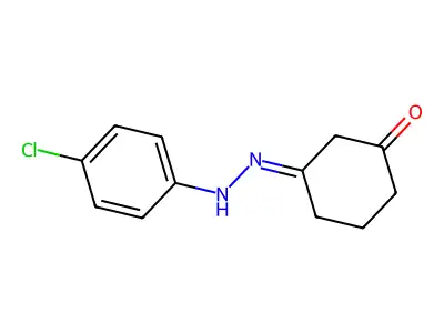 Cyclohexane-1,3-dione mono-(4-chlorophenyl)-hydrazone structure