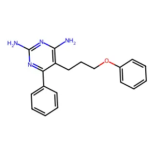 5-(3-Phenoxypropyl)-6-phenylpyrimidine-2,4-diamine structure