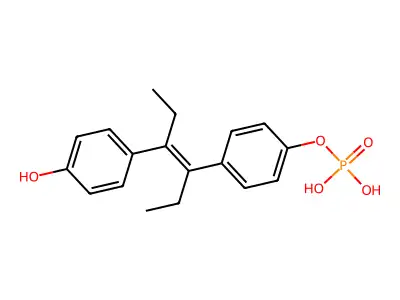 Diethylstilbestrol monophosphate structure