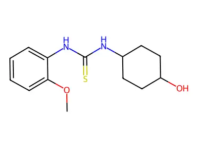 1-((1r,4r)-4-Hydroxycyclohexyl)-3-(2-methoxyphenyl)thiourea structure