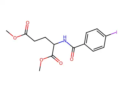 (S)-Dimethyl 2-(4-iodobenzamido)pentanedioate structure
