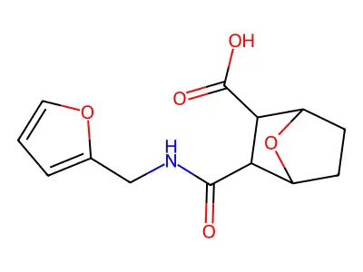 2-(Furan-2-ylmethylcarbamoyl)-7-oxabicyclo[2.2.1]heptane-3-carboxylic acid structure