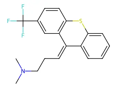 Flupentixol EP Impurity B (E and Z Mixture) HCl structure