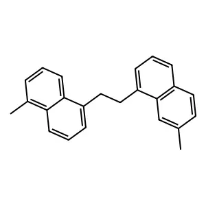 1-Methyl-5-[2-(7-methylnaphthalen-1-yl)ethyl]naphthalene structure