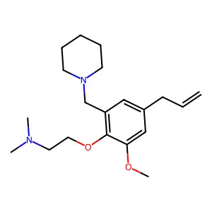 Piperidine, 1-(3-allyl-6-(2-(dimethylamino)ethoxy)-5-methoxybenzyl)- structure